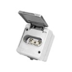 پریز سه فاز روکار بارانی پارت مدل برکه فروشگاه الکتروتاو