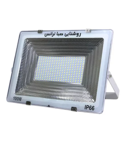 پروژکتور ۱۰۰ وات صبا ترانس مدل آیپد SMD با نوردهی قدرتمند و بدنه آلومینیومی مقاوم برای محیط‌های صنعتی و فضای باز