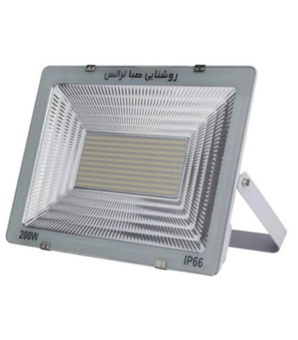 پرژکتور ۲۰۰ وات صبا ترانس مدل آیپد SMD با طراحی مقاوم و نوردهی قدرتمند، مناسب برای روشنایی محیط‌های صنعتی و فضای باز