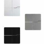 کلید دو پل ویرا الکتریک مدل T2 | طراحی مدرن و مینیمال با بدنه مقاوم