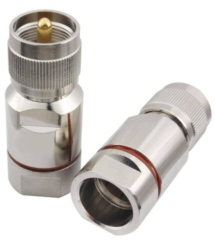کانکتور PL نر کابل ½ فیدر مناسب آنتن، تلویزیون و تجهیزات RF با کیفیت بالا