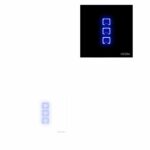 کلید سه پل لمسی ویرا الکتریک | طراحی شیشه‌ای و پلکسی