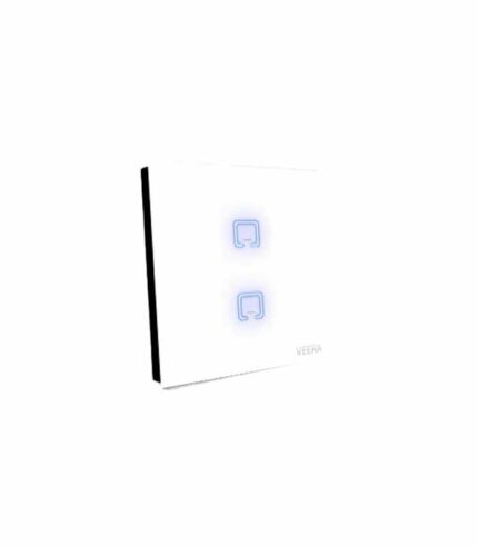 کلید دوپل لمسی ویرا الکتریک | بدنه شیشه‌ای و پلکسی